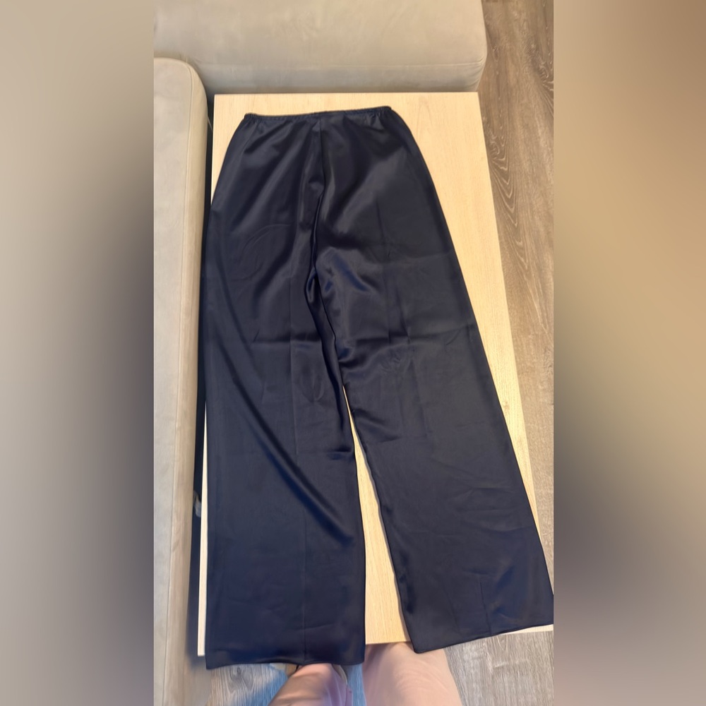 APRIL SEVEN APRIL SATIN PANT - Navy - Picture 4 of 4